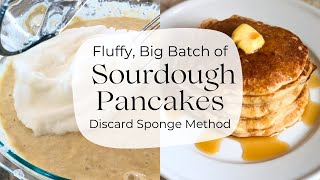 How to make Sourdough Pancakes (Big Batch, allergy/vegan friendly)