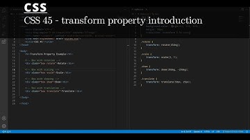 CSS 45 💻 transform property introduction