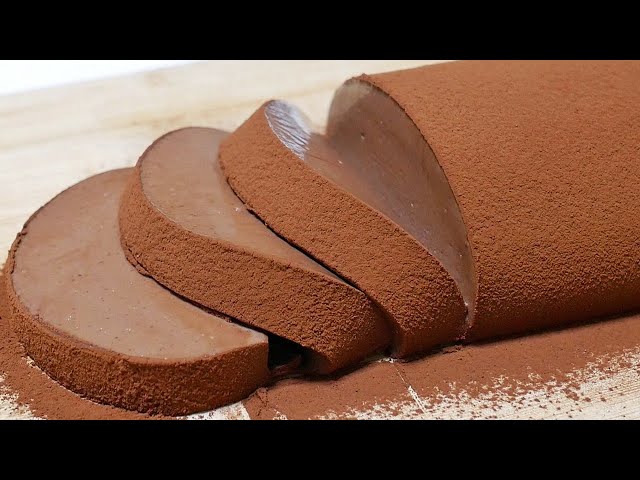 How To Make Chocolate Mousse Cake Made With Gelatin なめらかチョコレートムースケーキ 簡単 ゼラチンで作る天使の食感 Youtube