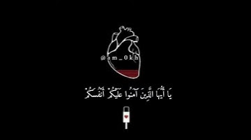 مقطع قصير من سورة المائدة || يا أيها الذين آمنو عليكم أنفسكم