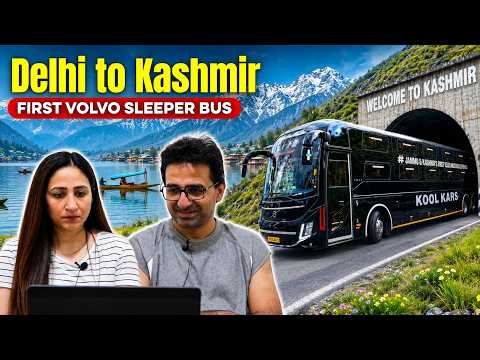 Pak Reacts to DELHI TO KASHMIR by LUXURY VOLVO Sleeper Bus | Volvo 9600 SLX | Himbus