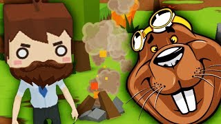 Выживание в лесу СУСЛЫ НАПАДАЮТ Мультяшная игра про выживание Mine Survival