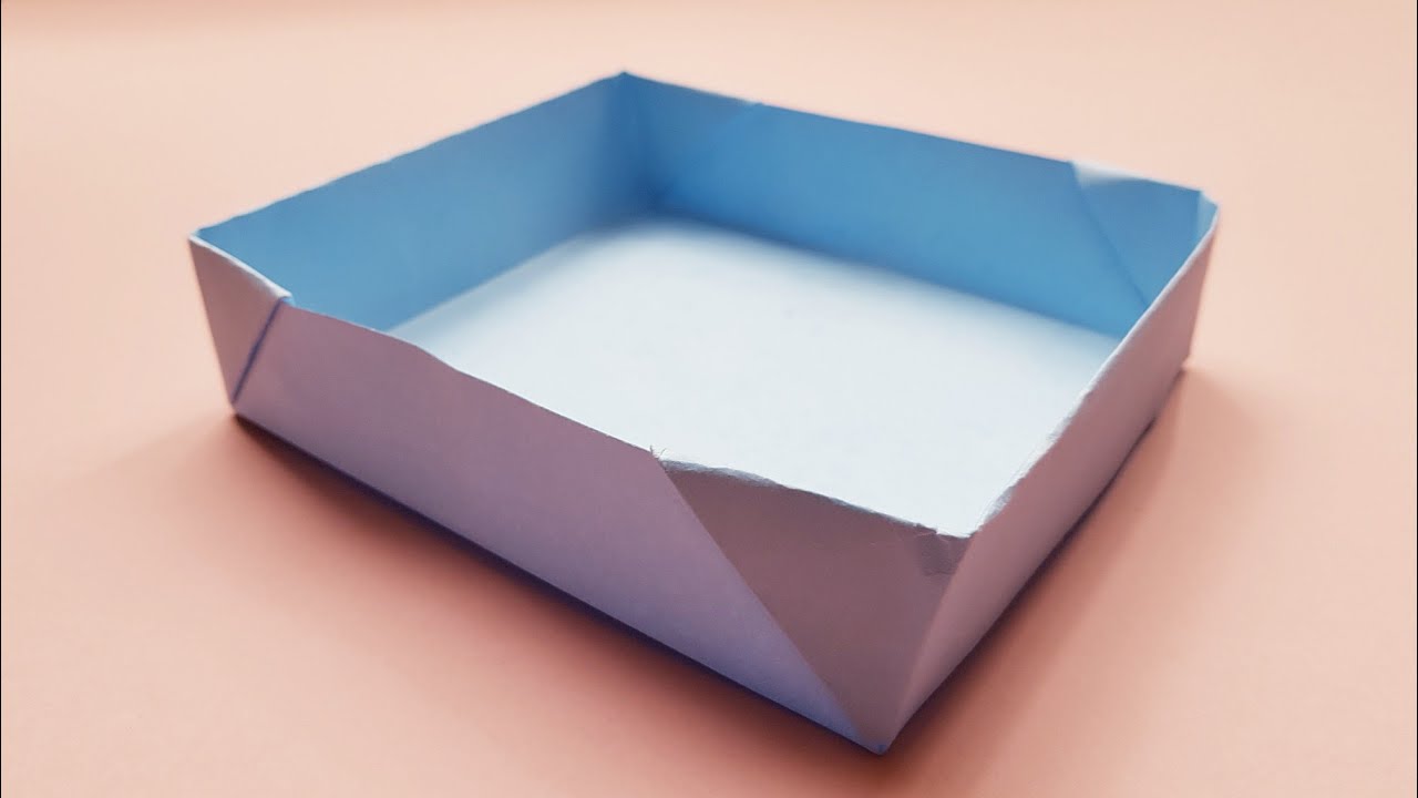 How To Make a Paper Box - Without Glue or Tape!