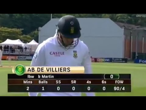 Ab de Villiers Only Golden Duck in Test Cricket -  Ab de Villiers Only Golden Duck in Test Cricket 