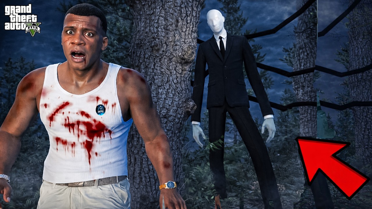 Franklin Fight Slender Man in GTA 5 in Telugu