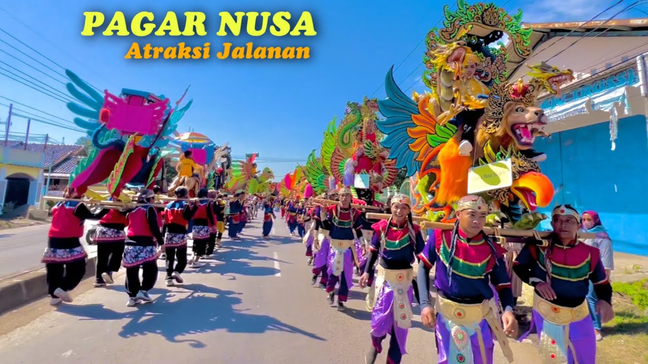 Atraksi Jalanan - Singa Depok PAGAR NUSA arak arakan di Sleman Sliyeg