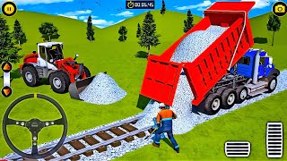 Transporting Heavy Excavator Road Construction - City Road Construction Game - Android Gameplay screenshot 4