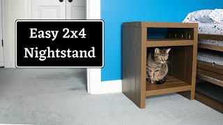 Easy DIY 2x4 Nightstand