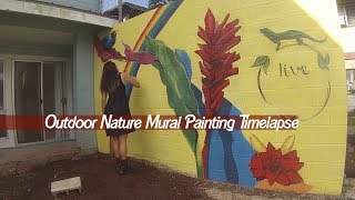 Painting outdoors in the home office of pono essentials. it's so
relaxing with such an amazing view, fresh air, and birds chickens
around m...