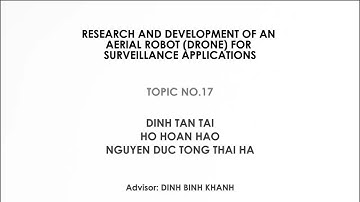 GIỚI THIỆU ĐỀ TÀI: RESEARCH AND DEVELOPMENT OF AN AERIAL ROBOT (DRONE) FOR SURVEILLANCE APPLICATIONS