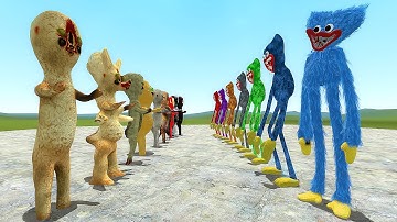 SCP-173 vs HUGGY WUGGYS!! Garry