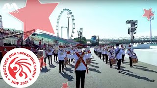 Guard of Honour, Colours march past & Combined Band performance | NDP 2021 Ceremonial Parade