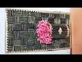 Waste cardboard diy wall hanging #diy #flowerart #creativity #handmade #wallhanging #diwali #ideas 