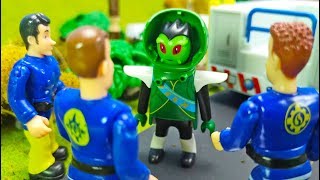 Fireman Sam Toy An Ufo Crashes In Pontypandy And Burns Childrens Movie For Kids