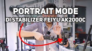 How to Use Portrait Mode on Feiyu AK2000C/AK2000S - Camera Stabilizer - No Cage/RIG Cage Required