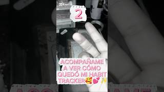 ASI QUEDO MI HABIT TRACKER! QUE LES PARECE? LOS LEO ✨🥰💕 #amor #asmr #habit #journal #viral