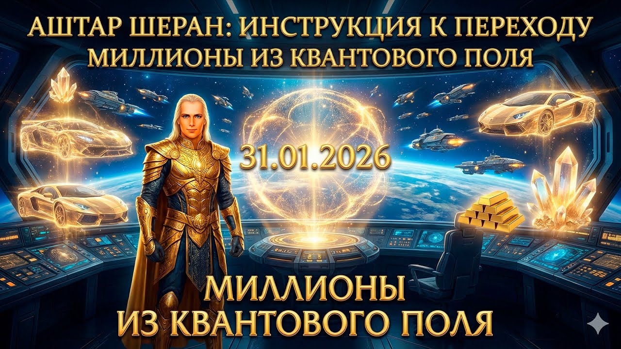 МИЛЛИОНЫ ИЗ КВАНТОВОГО ПОЛЯ! ИНСТРУКЦИЯ К ПЕРЕХОДУ К ТВОЕЙ СВОБОДЕ! АШТАР ШЕРАН