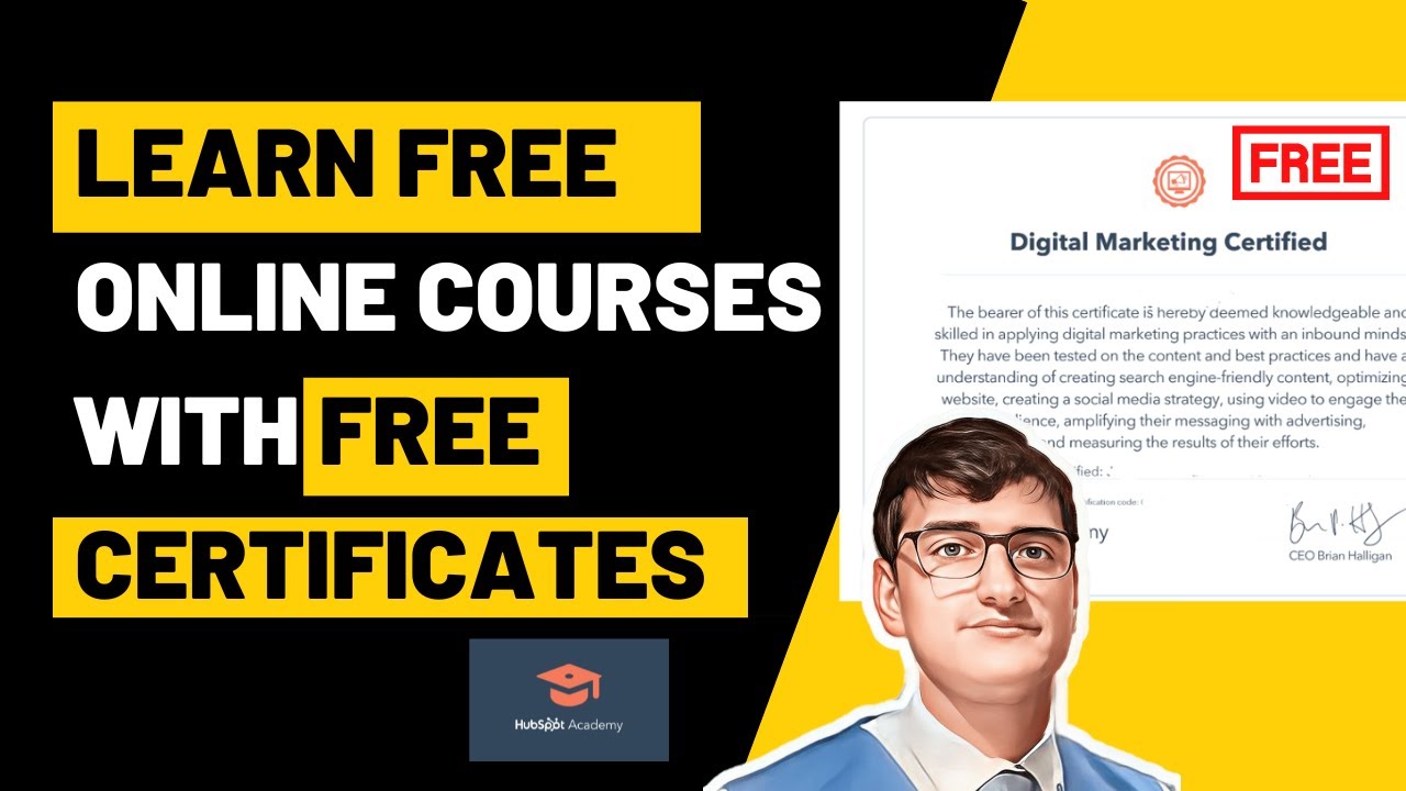 FREE Online Courses with FREE Certificates for Digital Marketing ...