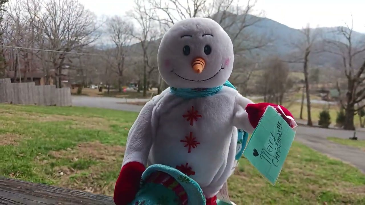 Обзоры HoHo 2025: Анимированный мини-снеговик-снежинка Gemmy (синяя версия 2007 года)