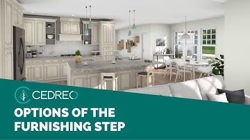 [Cedreo Tutorial] Know the Different Options of the Furnishings Step.