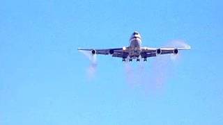 Boeing 747 Wing Tip Vortex Test