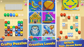 Thread Jam - Untangle 3D Ropes Gameplay (Android, IOS)