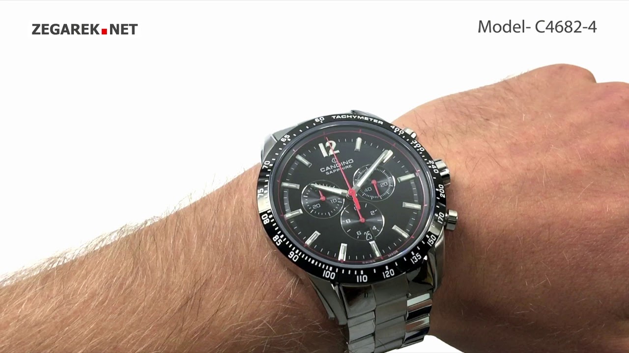 Candino GENTS SPORT CHRONOS C4682-4 - Zegarek.net - YouTube