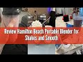 Review Hamilton Beach Portable Blender for Shakes and Smoothies with 14 Oz BPA Free Travel Cup and L