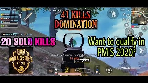 THIS IS HOW YOU CAN QUALIFY PMIS IN GAME QUALIFIERS | 41+ KILLS DOMINATION | PUBG MOBILE