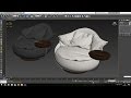 Sofa modeling timelaps. 3DsMax + Marvelous designer + Zbrush