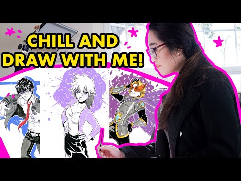 Chill-And-Draw-With-Me!-Drawing-My-Hero-Academia-C