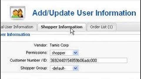 Joomla VirtueMart Orders Access