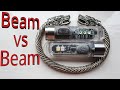 Trailtrek Nitecore TIKI vs Rovyvon A8 beam vs beam comparison keychain