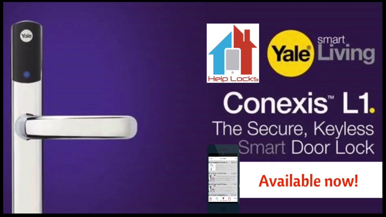 Yale Conexis L1 Smart Door Lock on the Help Locks App https//www