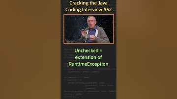 What difference between a checked and an unchecked Exception? - Cracking the Java Coding Interview