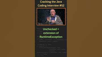 What difference between a checked and an unchecked Exception? - Cracking the Java Coding Interview