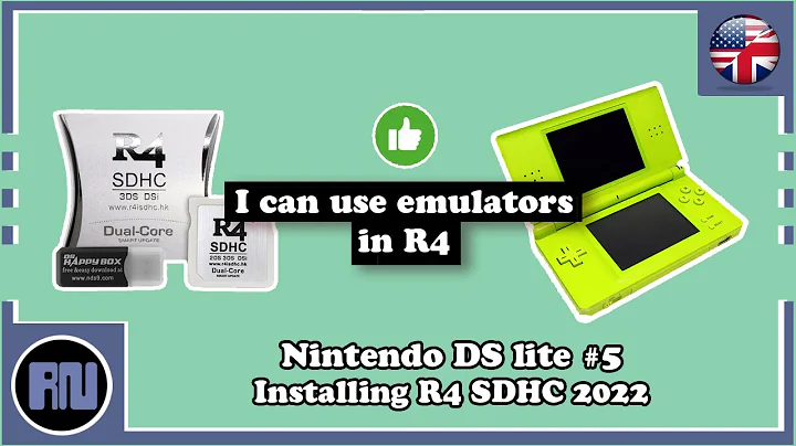 Nintendo DS Lite #5 - Installing R4 SDHC 2022 (R4iNP with pre-installed emulator)