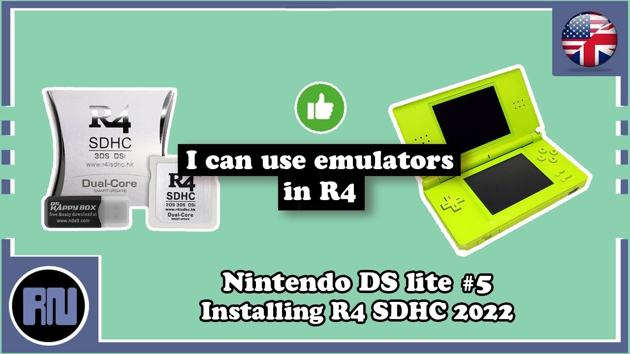 Nintendo DS Lite #5 - Installing R4 2022 (R4iNP with pre-installed emulator) YouTube
