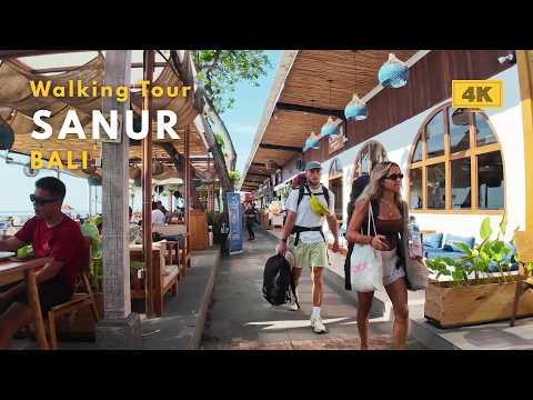 SANUR, Bali Relaxing Morning Walk 2026 4K | Beachfront Hotels, Sanur Beach & ICON Bali Mall