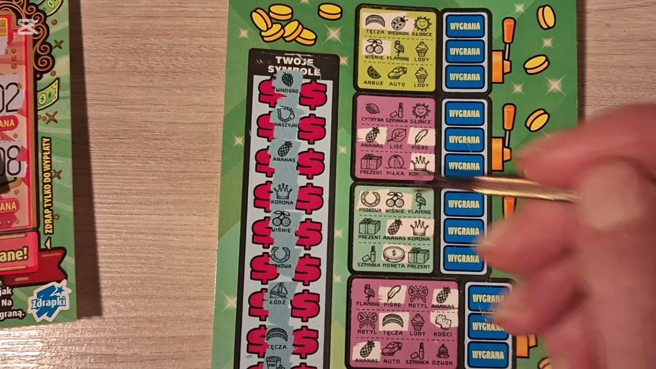 Zdrapki #124...jak to pięknie wygląda 🥰🫶☀️wszystko na zielono 💚😄💚