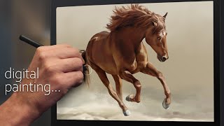 How to paint Running Horse / Krita