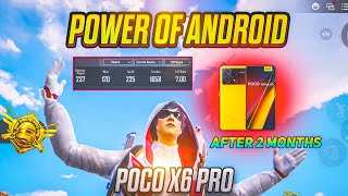 💥POWER OF ANDROID 🔥 ||POCO X6 PRO BGMI TEST AFTER 2 MONTHS💥