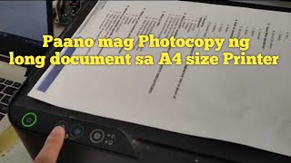 Paano mag Photocopy ng long document sa A4 size Printer Scanner #photocopy screenshot 3