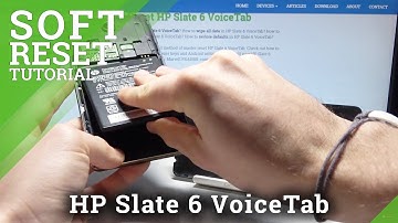 How to Remove Battery in HP Slate 6 VoiceTab - Restart / Soft Reset
