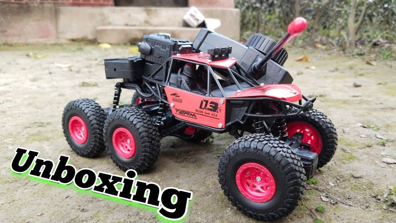 RC |Unboxing and Testing Video |Monster Crawlers 6×6 | Red colour | Toyco Monster |