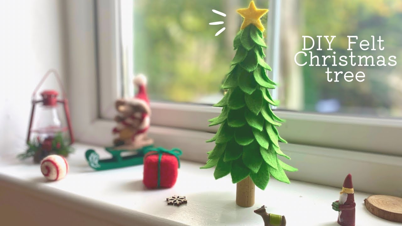 簡単！フェルトで作るクリスマスツリー/DIY How to make felt Christmas tree YouTube