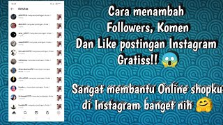 {WAJIB TONTON} Cara Menambah Followers, Like, komen Instagram GRATIS screenshot 4