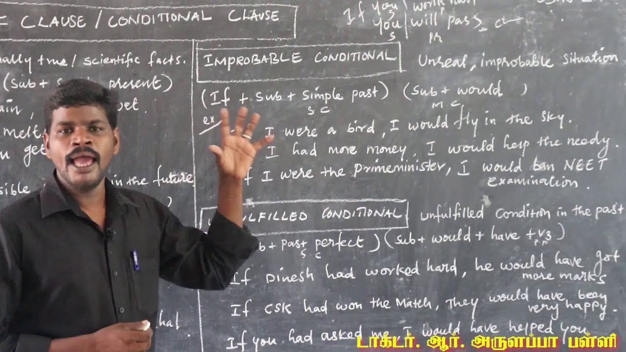 ENGLISH/ XI STD/ GRAMMER /IF CLUSE / CLASS 1