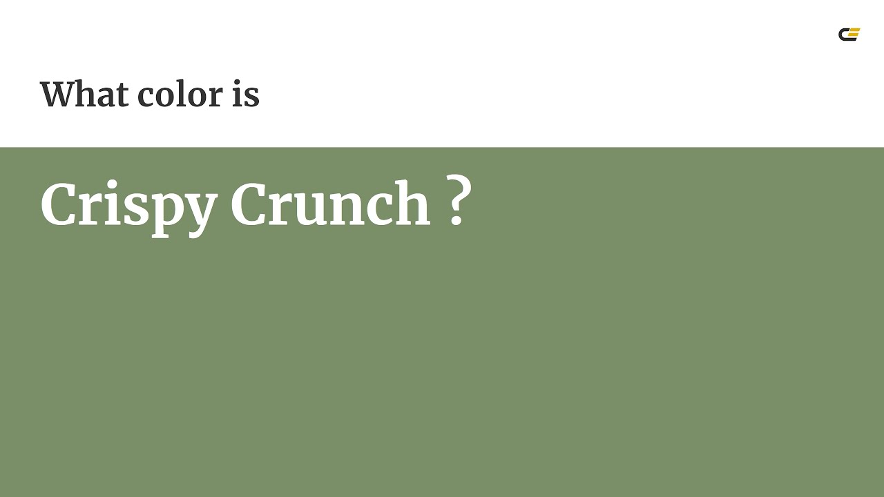 Crispy Crunch color #7a8f68 hex Warm Green color 7a8f68 - YouTube