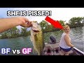 GIRLFRIEND vs BOYFRIEND Bass Fishing Challenge!!!